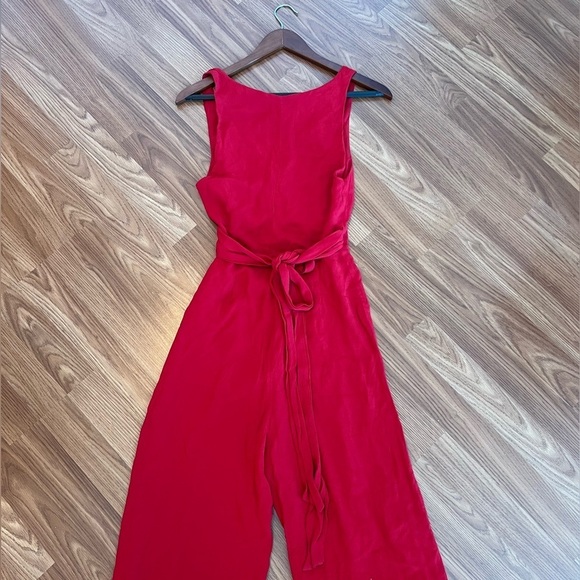 Reformation Red Wide-Leg Jumpsuit with Fitted Bodice - Picture 7 of 16